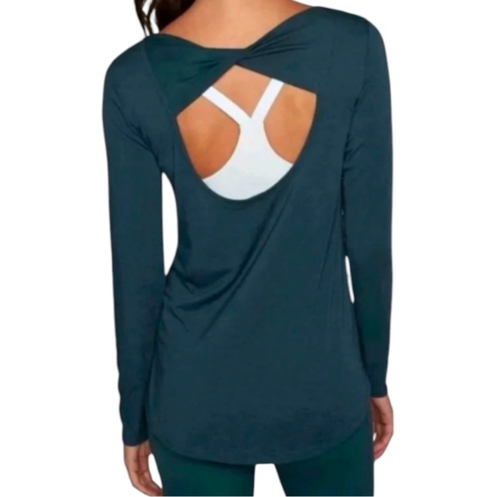 Athleta Flexlight Twist Back Long Sleeve Top